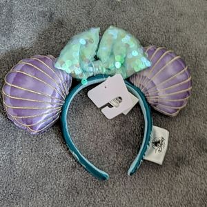 NWT minnie ears the little mermaid shell